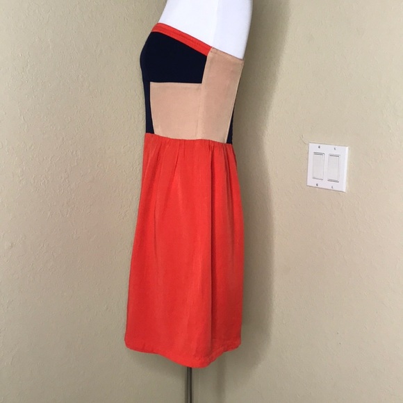 SPARKLE & FADE UO Colorblock Red Strapless Dress M - Picture 5 of 8